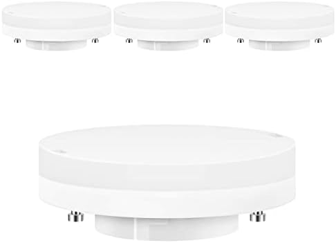 ANWIO 6.5W GX53 LED Bulb ,Led Under Cabinet Lights GX53 Warm White ,3000K, 650LM ,Replace 50W GX53 Halogen or CFL 9W 13W GX53 Light Bulbs( Pack of 4)