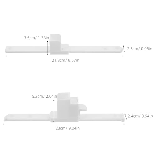 Connecteur de Rail de Guidage Yardwe pour Lit Bébé et Meuble de Chambre 4 Pcs - 6