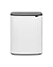 Brabantia Bo Touch Bin Cubo de basura 60 L, color blanco