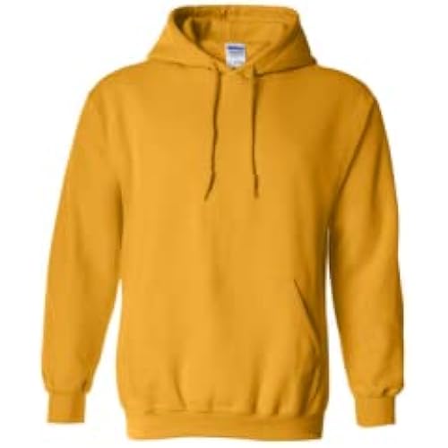 Gildan Men's Heavy Blend Hooded Sweatshirt (18500)(Gold)