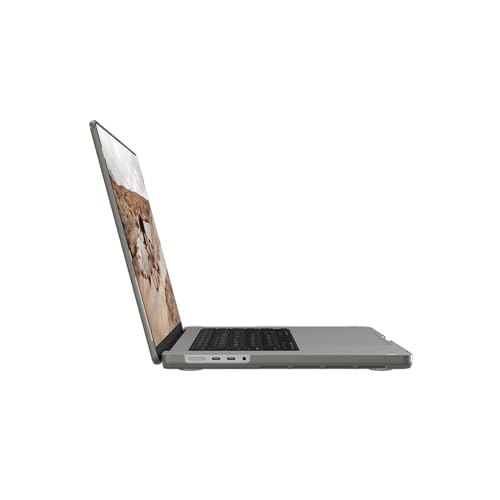Image of Urban Armor Gear UAG Essential Armor Rugged Transparent Clear Scratch Resistant Protective Cover Designed for MacBook Pro 16 inch (M5, M4, M3, M2, M1), (Pro /Max)(A3403 /A3186 /A2991 /A2780 /A2485) - Ash
