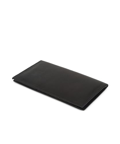 Leatherboss Genuine Leather Mens Long ID 19 Credit Card Security Wallet Black (Black)3