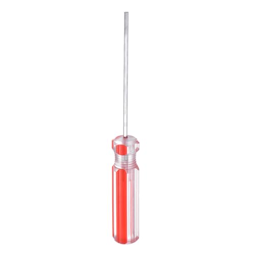 sourcing map Magnetic Hex Screwdriver 60mm Length H2.0 Carbon Steel Hexagonal Head Screw Driver with Non-Slip Handle for Appliances Repair Improvement, Red