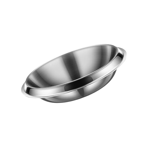 Zkbszn Tableware,Metal Plate Set Metal Tableware Cooking Serving Plates 304Stainless Steel Texture Suitable for Cooking and Dining