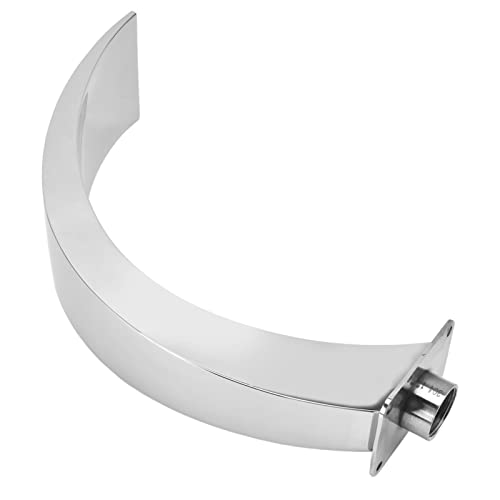 Cascada para piscina de acero inoxidable con elegante diseño curvo 8
