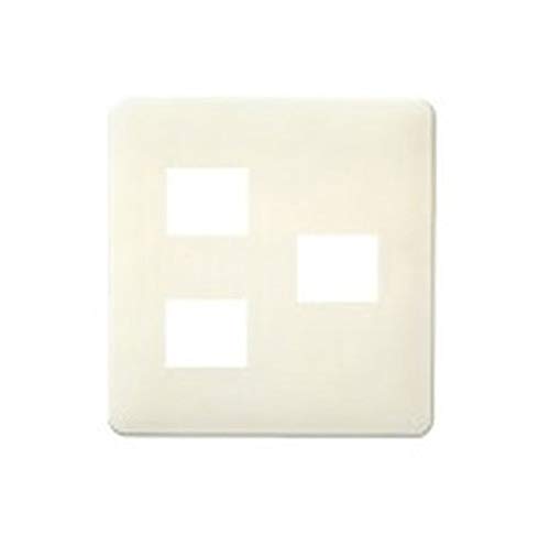 パナソニック(Panasonic) 簡易耐火用モダンプレート3コ用 2コ+1コ用 ミルキーホワイト WN6773W