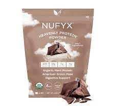 NUFYX® • Heavenly Protein® Powder • World’s Finest 100% Organic American Grown Peas • Vegan • Gluten Free • Low Carb (Dreamy Chocolate, 20 Scoops)