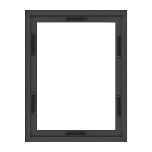 MCS Canvas Float Frames 12x16 Frame Black Frame for Finished Canvases Vertical & Horizontal Wall Hanging Large Frame with Adhesive for Canvas Paintings (1-Pack)
