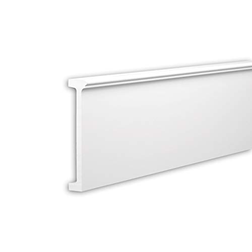 PRO[f]home® - Friso 403301 Perfil de fachada Moldura decorativa Perfil de estuco diseño moderno blanco 2 m Profhome