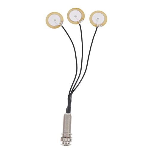 Totority 3pcs Thumb Piano Pickup Tail Nail Patch for Kalimba Replacement Part Easy to Install Lightweight Design for Thumb Piano Practice Silver