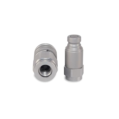 Image of 1 /4″ Flat Face Hydraulic Quick Couplers Set - 3 /8″ SAE Port
