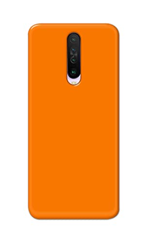 Image of Plain Orange Hard Back Case Cover for Poco X2 / Redmi K30 / Redmi K30 5G Back Cover -(J5) VNS2229
