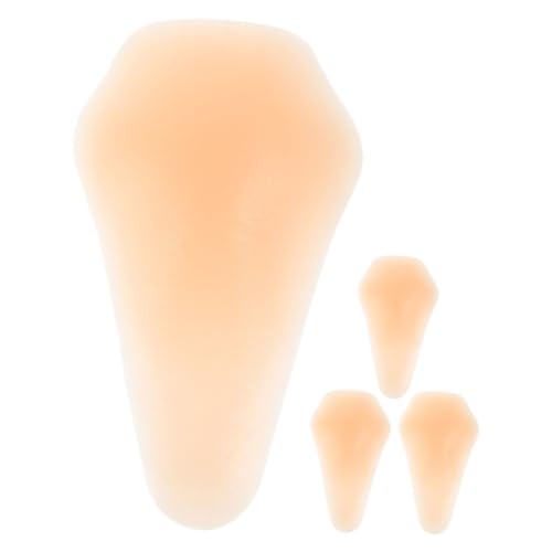 Toddmomy 4Pcs Silicone Knee Pads for Ice Skating Breathable Adhesive Knee Protection Enhanced Support Pressure Relief Portable Mat for Women Youth for Skating Safety