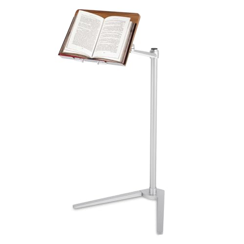 Book Holder Stand - Multiangle Adjustable Book Stand for Reading，Book Holders for Reading Hands Free with an Elastic Book Clip，Suitable for Read/Cooking/Office Use