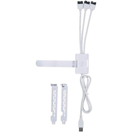 Lian Li USB 2.0 1 to 3 Hub (Type A Male Port) White