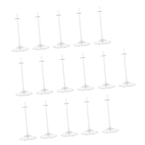 Alasum 16pcs Doll Holding Racks Plastic Doll Stands Compact Storage Enhance Your Room Decor