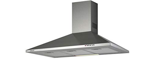 Cata Campana Extractora Decorativa de Pared V 500 3 Niveles de Extracción Iluminación LED Motor Extra Silencioso Filtros Lavables en Lavavajillas Sistema de Fácil Instalación Ancho 50 cm Color Inox