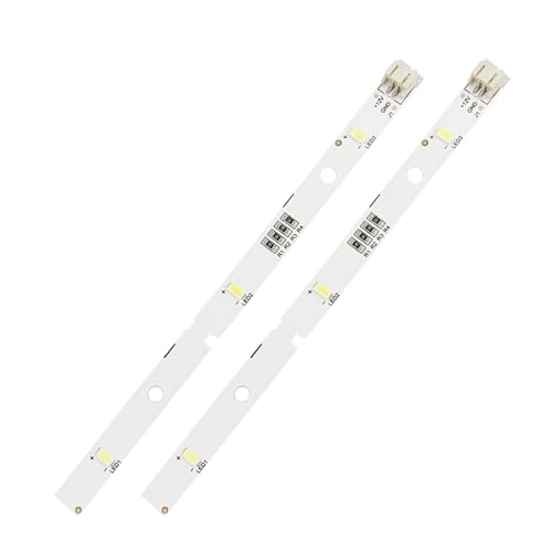 2Pcs LED Fridge Strip Light for RONGSHENG/HISENSE, Refrigerator Lighting Light Bar E349766 MDDZ-162A 1629348 DC12V 2W, for Kenwood Fridge KIFF5017 KIFF5020 KIFF7017 KIFF7020 KSBNDIX18(16x1cm)