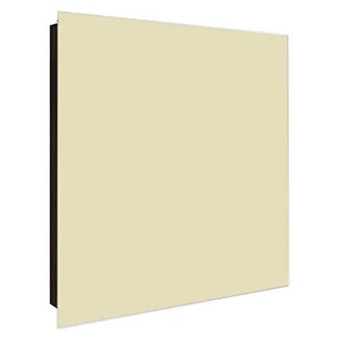 banjado® Großer Schlüsselkasten Glas/Schlüsselbox 30cm x 30cm mit 50 Haken - Motiv Beige/Schlüsselkasten modern Cover
