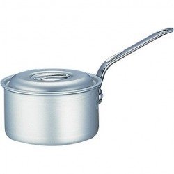 Endo Shoji AEK0804 Meister Single Handed Deep Pot, 9.4 inches (24 cm), Eco Clean Treatment, Aluminum Alloy, Made in Japan