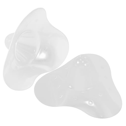 SUPVOX 2pcs Nipple Shields Silicone Breast Covers for Breastfeeding Reusable Nursing Pads Breast Milk Catcher