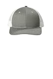 Port Authority Kids' Snapback Trucker Cap Heather Grey/White