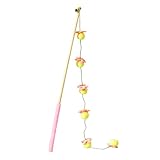 Miyanvuo Katzen Spielzeug Angel | Interaktiver Angelstab mit Fruchtdesign und rutschfestem Griff | Interaktiver Katzenspielzeug Stab,Für Kätzchen Zum Indoor Spielen Und Zur Beschäftigung Mit Vogel