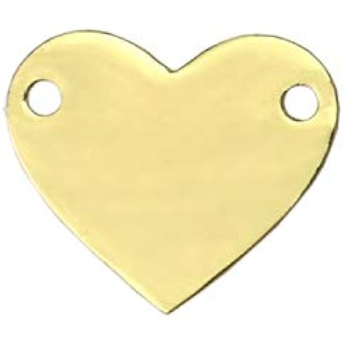 ImpressArt Heart w/Holes, 24K Gold Plated Artisan Engraving Blanks