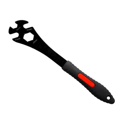 Wemoralix Bike Pedal Wrench with Extra Long Handle Bike Pedal Removal Tool Spanner for Maintenance & Repair 15mm 16mm 24mm Sizes