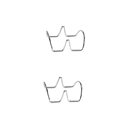 NAMOARLY 2pcs Restaurant Style Mexican Food Rack Taco Stand Holder Taco Rack Taco Display Stand Taco Platters Comal for Tortillas Taco Trays Taco Holders Taco Holder Hard Shell Tacos De