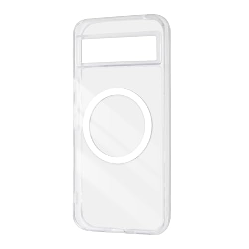 Rayout RT-GP8AMG2/CM Google Pixel 8a Clear Case, Wireless Charging, Soft Hard Magnet, Smartphone Case, Hybrid Case, Compatible with MagSafe Magnetic...