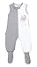 TupTam Bébé Gigoteuse avec Pieds sans Manches 2.5 Tog Hiver Turbulette pour Fille et Garçon, Ours sur la Lune/Gris, 104-110