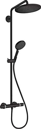 hansgrohe Croma Select S - Colonne de douche avec mitigeur thermostatique, douche pluie (280 mm) avec robinet baignoire, douchette...