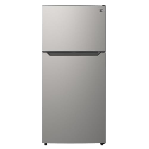 Image of Kenmore 30" Top Mount Refrigerator with Freezer - Adjustable Shelving, Humidity-Controlled Crispers, LED Lighting, ENERGY STAR Certified, 18.1 cu. ft. Capacity - Fingerprint Resistant Metallic Steel