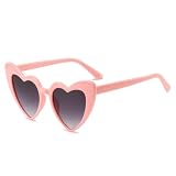 YooThink Love Heart Shaped Sunglasses for Women,Vintage Cat Eye Mod Style Retro Glasses