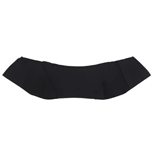 WRITWAA 1Pc Elastic Shoulder Wrap for Double Shoulder Support Breathable Protector Cover Pad for Weightlifting Sports Outdoor Activities Black