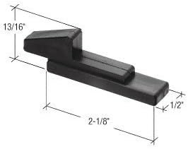 Sash Latch, Plastic, Black