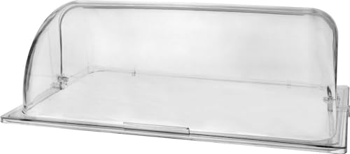 HENDI Rolltop-Haube, GN 1/1, Polycarbonat, 540x330x(H)180mm