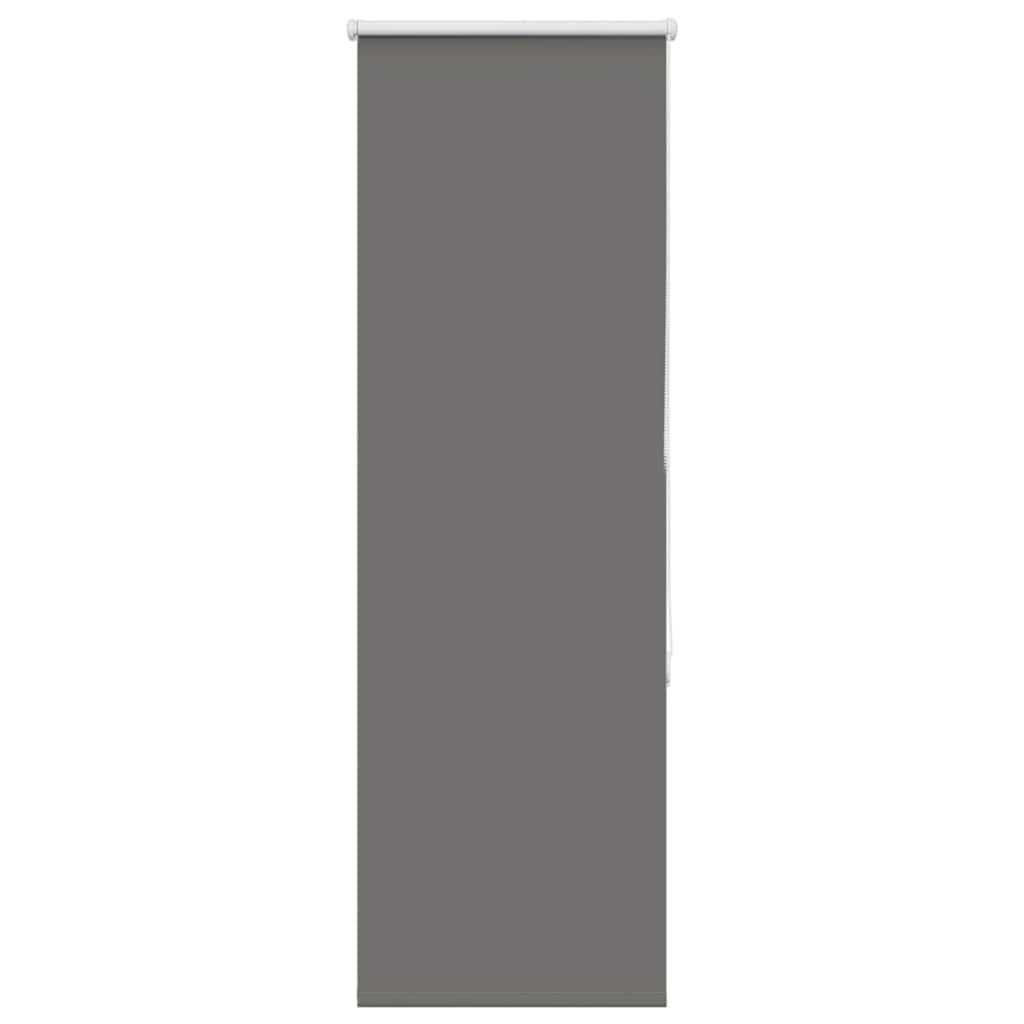 vidaXL Roller Blind Blackout Grey 45x150 cm Fabric Width 40.7 cm Polyester