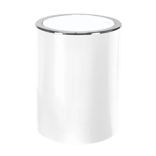 JSMTKJ Tischmülleimer Mini Abfalleimer Weiß Tischabfalleimer Plastik Abfalleimer Schreibtisch Papierkorb für Badezimmer Büro Schreibtisch mit Deckel für Schminktisch, Schlafzimmer, Theke 6 Kleine Wolke Clap Kosmetikeimer, ABS, Weiß, 5 Liter
