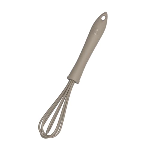 Kochblume Schneebesen S | Premium-Silikon & BPA frei | Hitzebest&auml;ndig | Sp&uuml;lmaschinenfest | Farbe: taupe