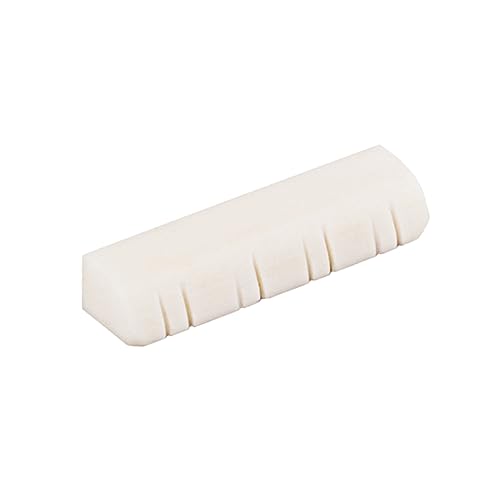 GOOHOCHY String Mandolin Slotted Bone Nut Oxen Bone Guitar Accessory for Improved Playability and Sound Replacement for Your Instrument