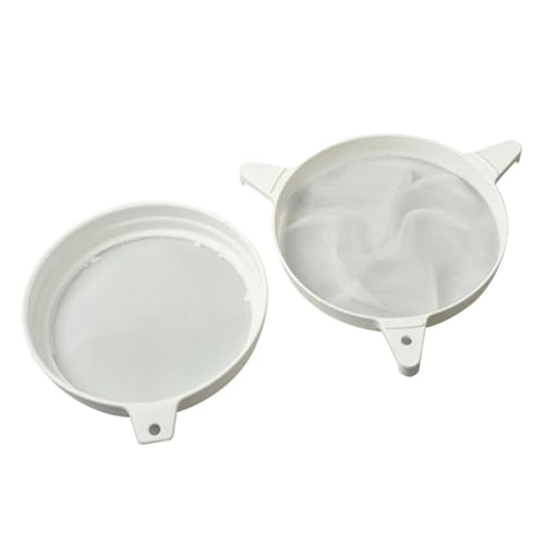 LALADEFIEE Doppelsieb Honigfilter Kunststoff Honigsieb Bienenzucht Ausrüstung Robust Große Kapazität Antirost Korrosionsschutz für Imker Anfänger Bienenhaltung Bienenbau