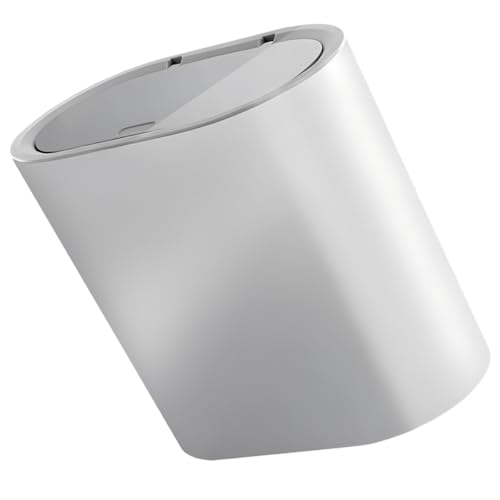Caneca de basura con tapa y capacidad de 8 litros