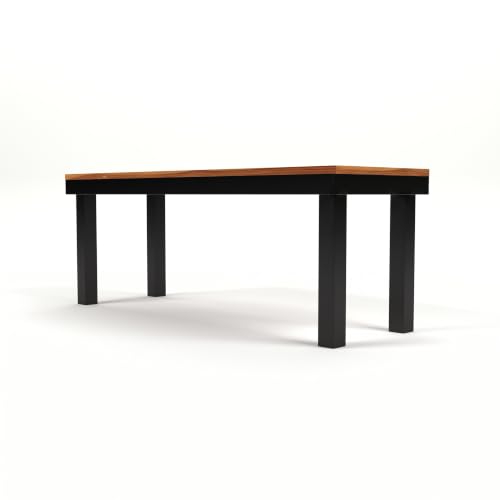 Image of Solid Wood Dining 3 Seater Sitting Table for Living Room | Wooden Bench for Living Room | Table for Sitting Balcony | Honey Finish