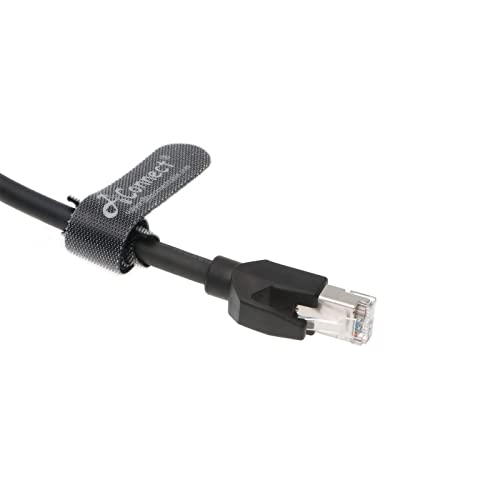 Cable Ethernet Externo M12 a RJ45 1 m Cat6a Negro miniatura 6