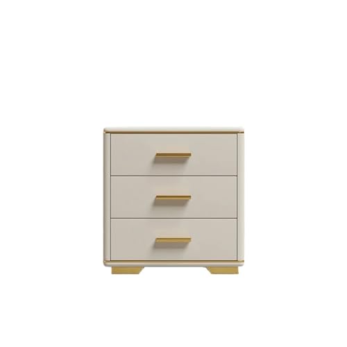 Table de chevet en cuir beige : rangez vos affaires avec style - 2