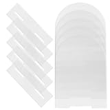 Genérico Pequeño Porta Señales Acrílico | 5 Piezas Bases Arqueadas Para Etiquetas,Soporte Carteles Mesa Reuniones - Para Bodas Fiestas Buffets Reuniones Catering Y Restaurantes