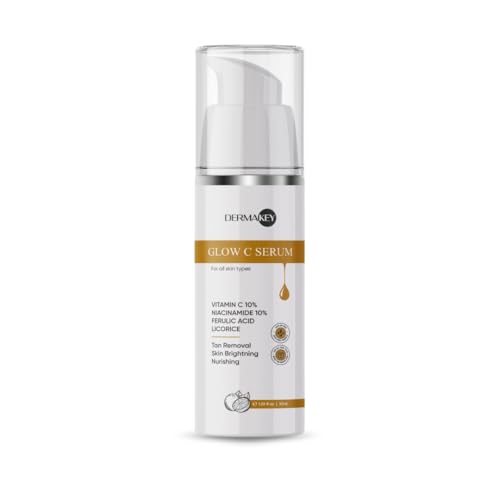 Vitamin C serum for brightening with Ferulic, Niacinamide, reduce dark spot, glowing,anti-aging,for Man&woman, All skin type,30ml