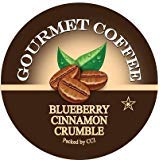 Blueberry Cinnamon Crumble Flavored Coffee Pods - 35 Count Gourmet Single Serve Cups Compatible with Keurig Brewers - Sweet, Fruity & Spiced Medium Roast